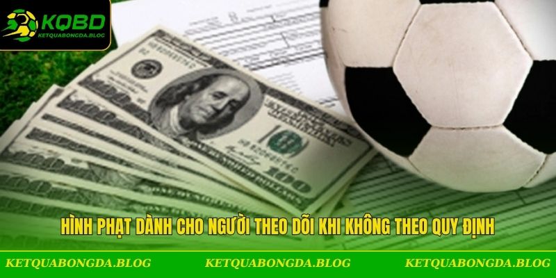 Hình phạt dành cho người theo dõi khi không theo quy định