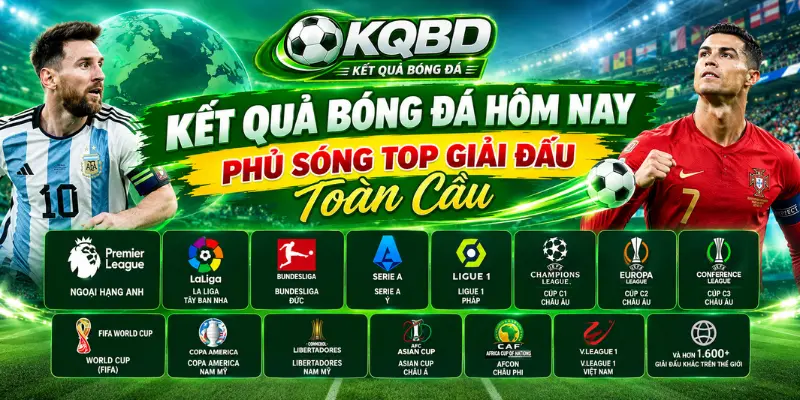 Kết quả bóng đá hôm nay phủ sóng top giải đấu toàn cầu